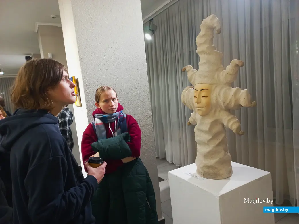 Открытие выставки Антона Тихоновца и Евгена Зайцева. Могилев, выставочный зал музея истории Могилева. Могилев, 29.11.23 г.