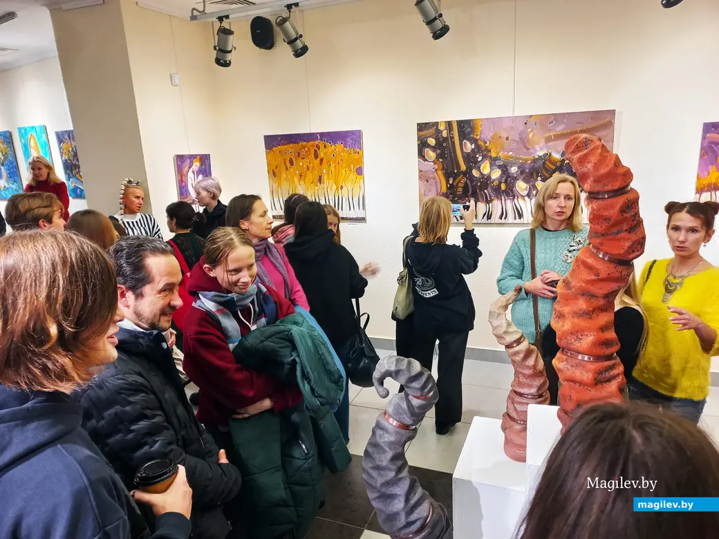 Открытие выставки Антона Тихоновца и Евгена Зайцева. Могилев, выставочный зал музея истории Могилева. Могилев, 29.11.23 г.