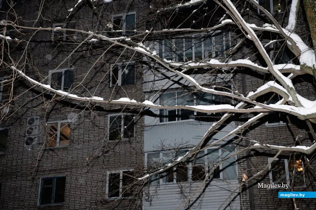 Декабрь 2023 г. Могилев. Вечерняя снежная сказка.