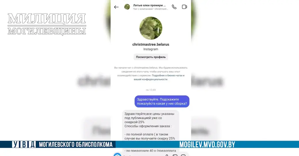 Скан переписки с мошенниками. Предоставлено УВД облисполкома