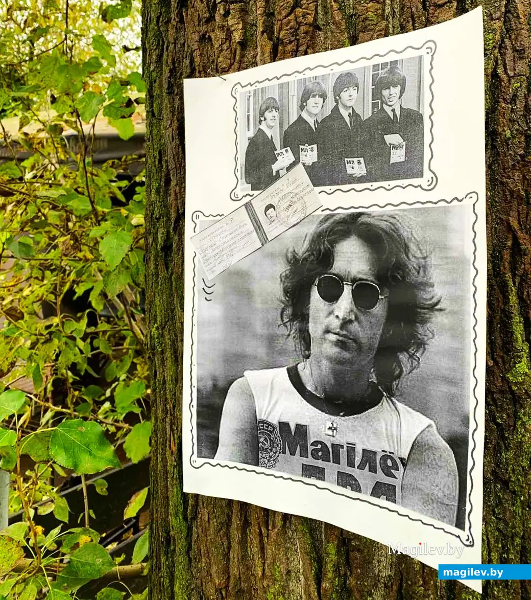 Дерево Джона Леннона на Дубровенке. Могилев, 2014 г.
