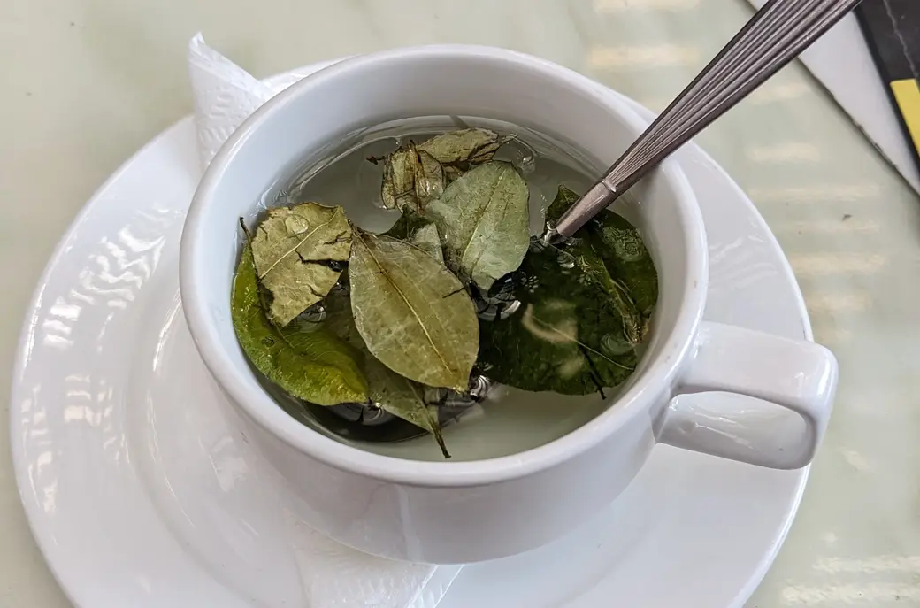 Чай из листьев коки. Ла-Пас, Боливия. Октябрь, 2023.
