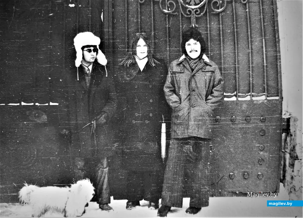 Все – на зимнюю прогулку. Могилев, 1970-е годы.