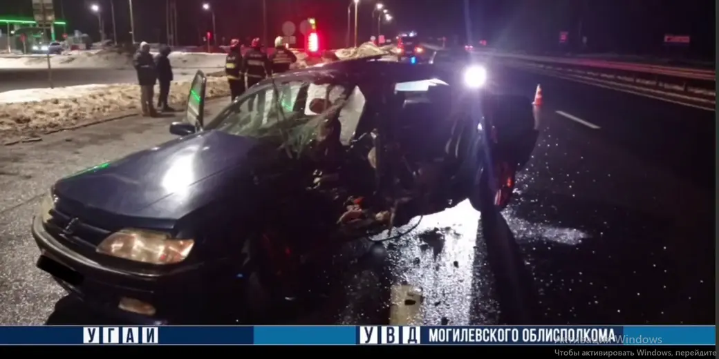 17.12.2023 . Осиповичский район. ДТП на трассе Минск-Гомель. Фото: УГАИ УВД облисполкома