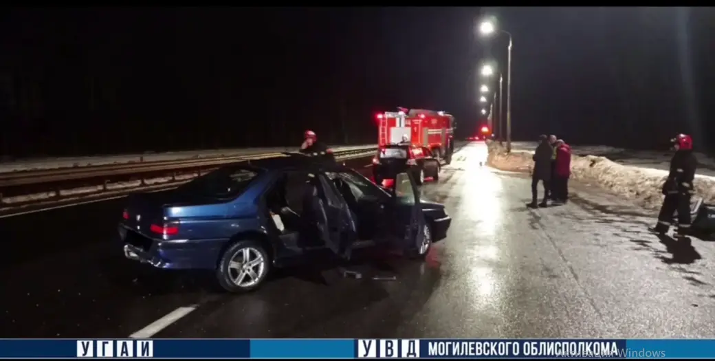 17.12.2023 . Осиповичский район. ДТП на трассе Минск-Гомель. Фото: УГАИ УВД облисполкома