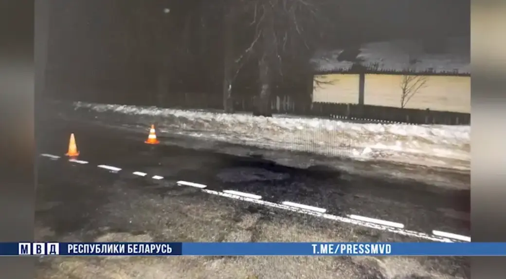 17.12.2023 г. На месте ДТП в деревне Никоновичи Быховского района. Фото МВД РБ