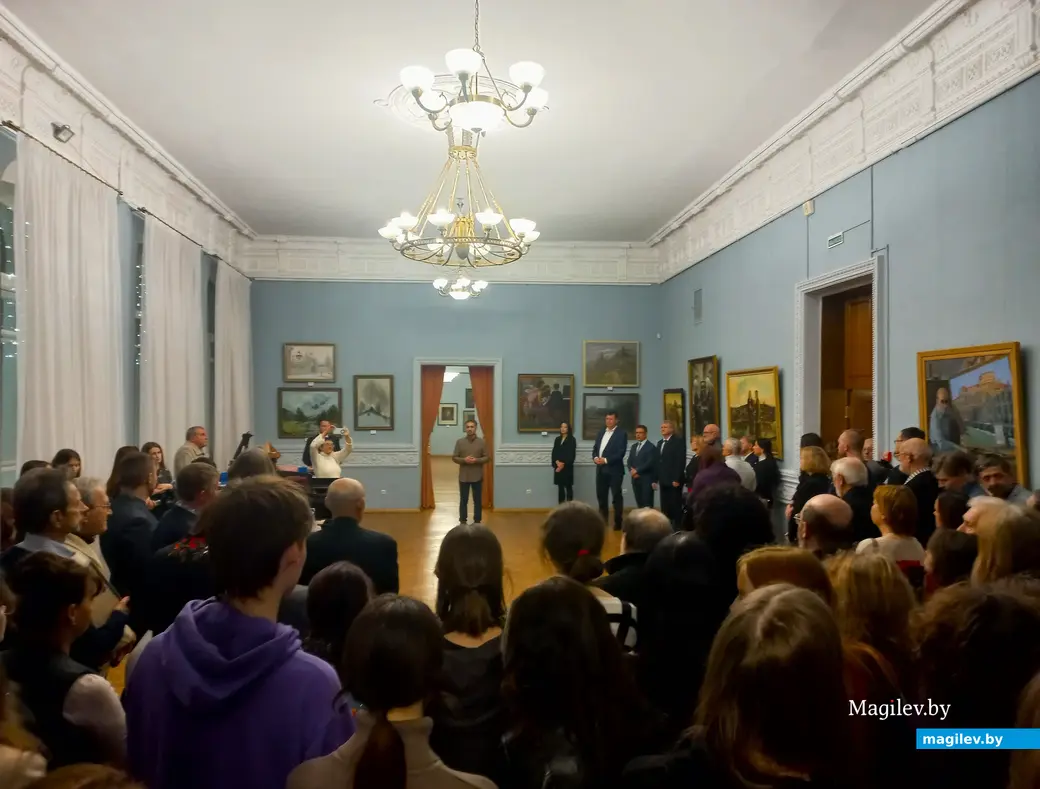 Открытие юбилейной выставки Могилевского объединения Белорусского союза художников. Музей имени Павла Масленикова, 22.12.2023 г.
