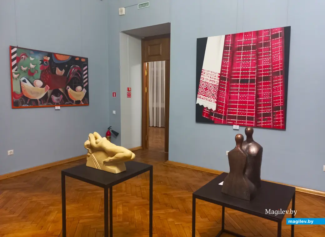 Открытие юбилейной выставки Могилевского объединения Белорусского союза художников. Музей имени Павла Масленикова, 22.12.2023 г.