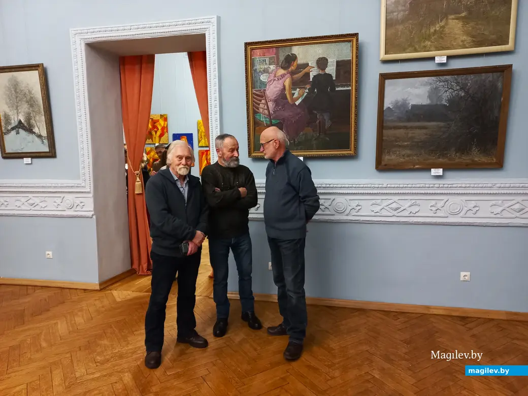 Открытие юбилейной выставки Могилевского объединения Белорусского союза художников. Музей имени Павла Масленикова, 22.12.2023 г.