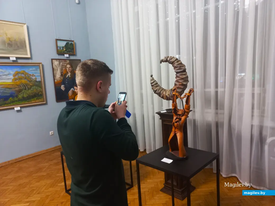 Открытие юбилейной выставки Могилевского объединения Белорусского союза художников. Музей имени Павла Масленикова, 22.12.2023 г.