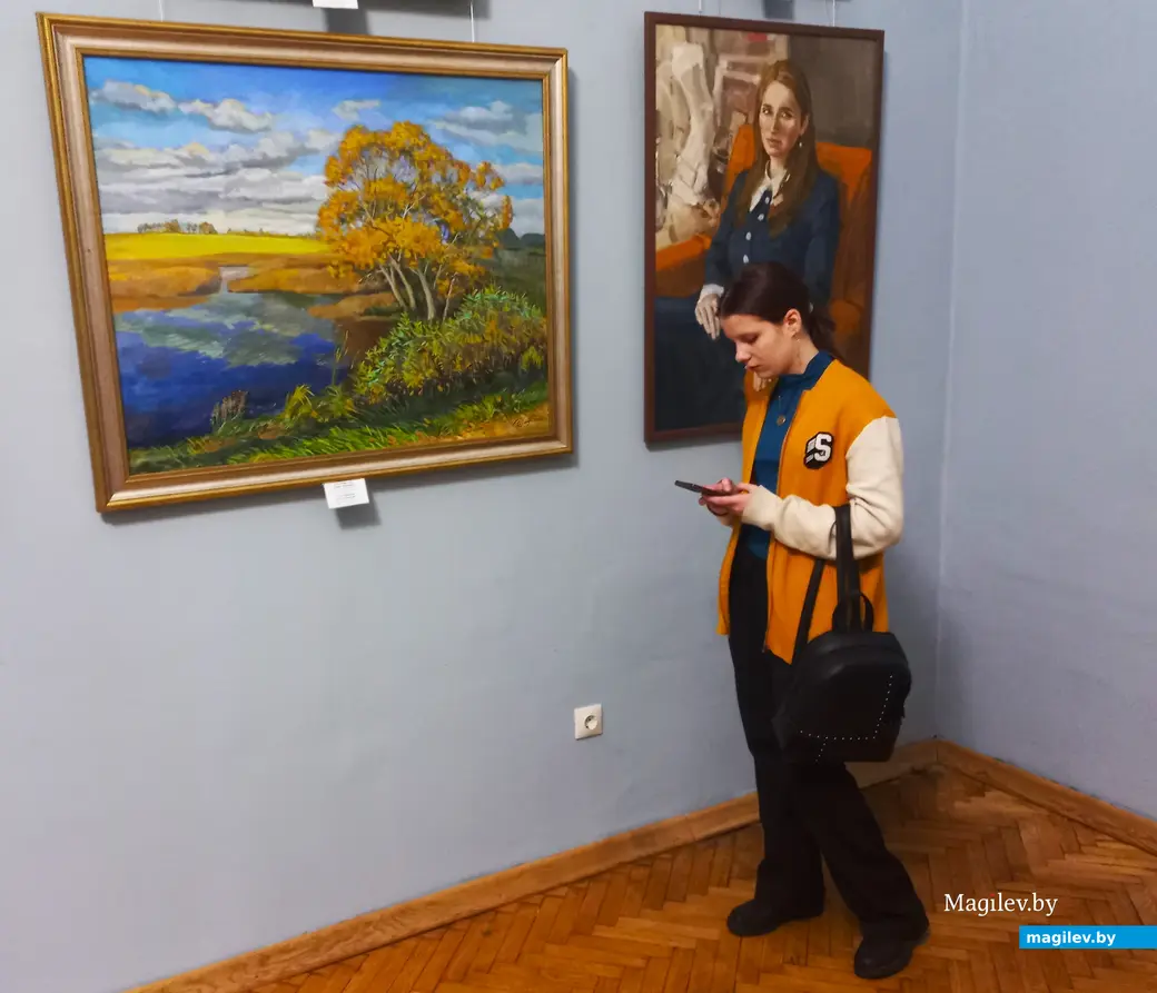 Открытие юбилейной выставки Могилевского объединения Белорусского союза художников. Музей имени Павла Масленикова, 22.12.2023 г.