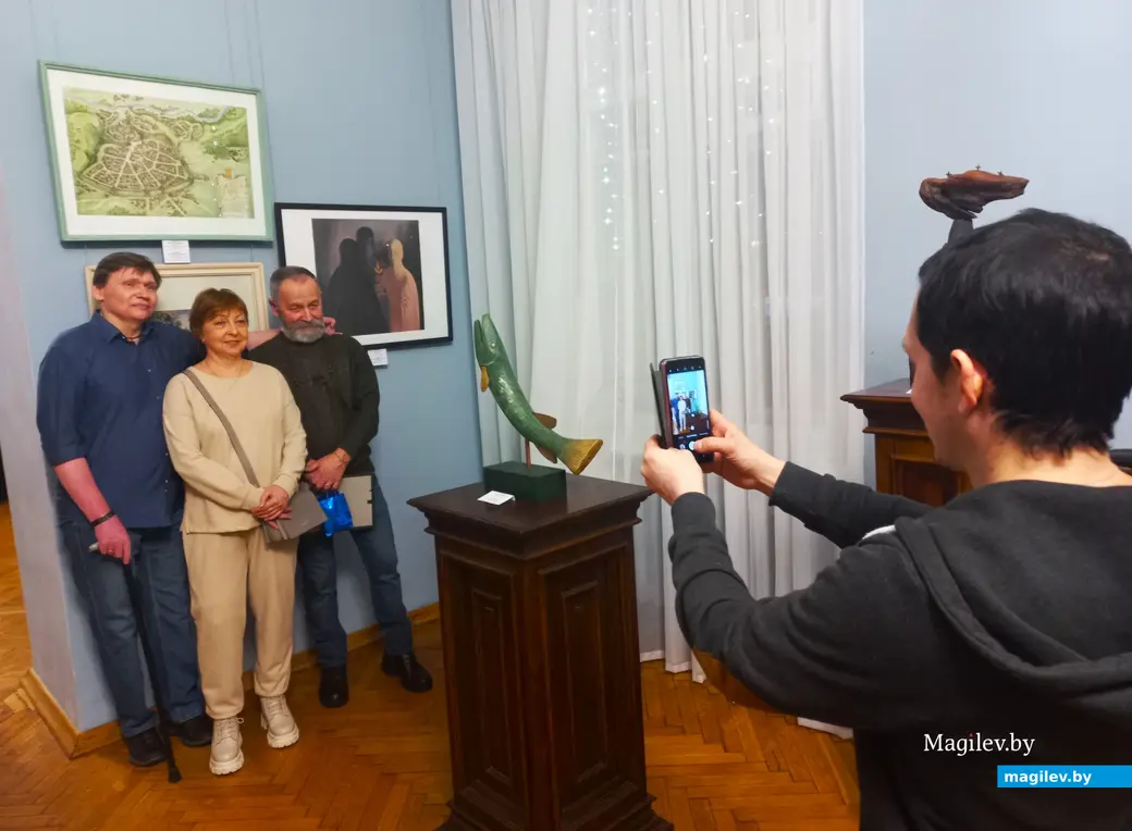 Открытие юбилейной выставки Могилевского объединения Белорусского союза художников. Музей имени Павла Масленикова, 22.12.2023 г.