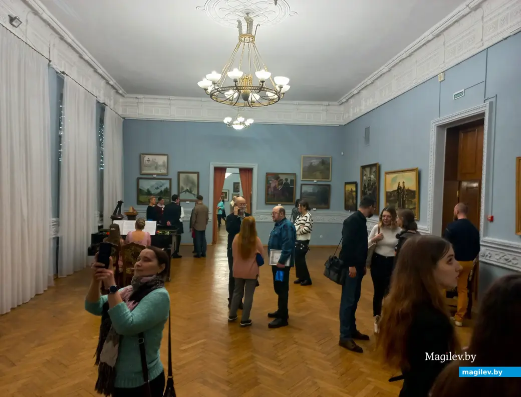 Открытие юбилейной выставки Могилевского объединения Белорусского союза художников. Музей имени Павла Масленикова, 22.12.2023 г.