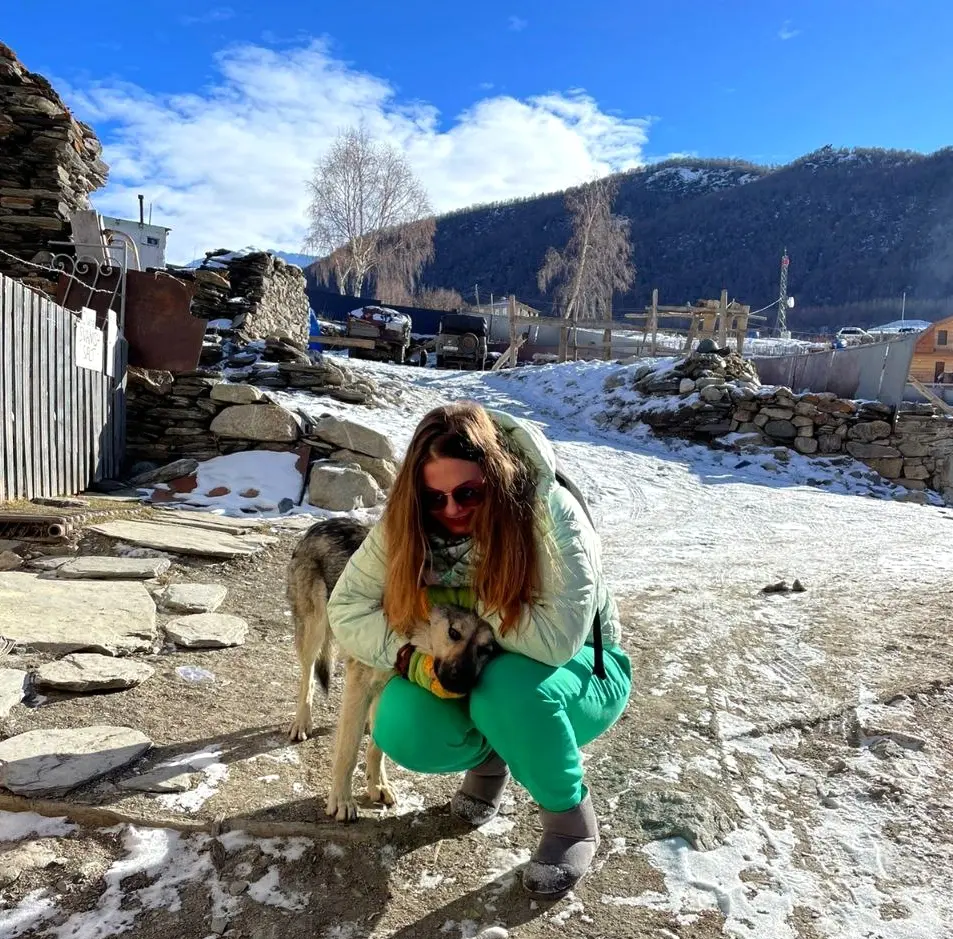 Полина. Новый год в Сванетии, Грузия.