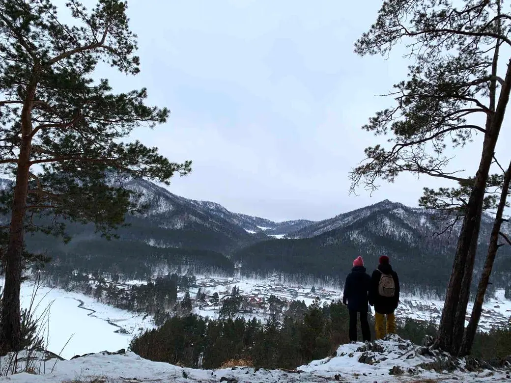 Илья и Виктория. Новый год в горах. Алтай.