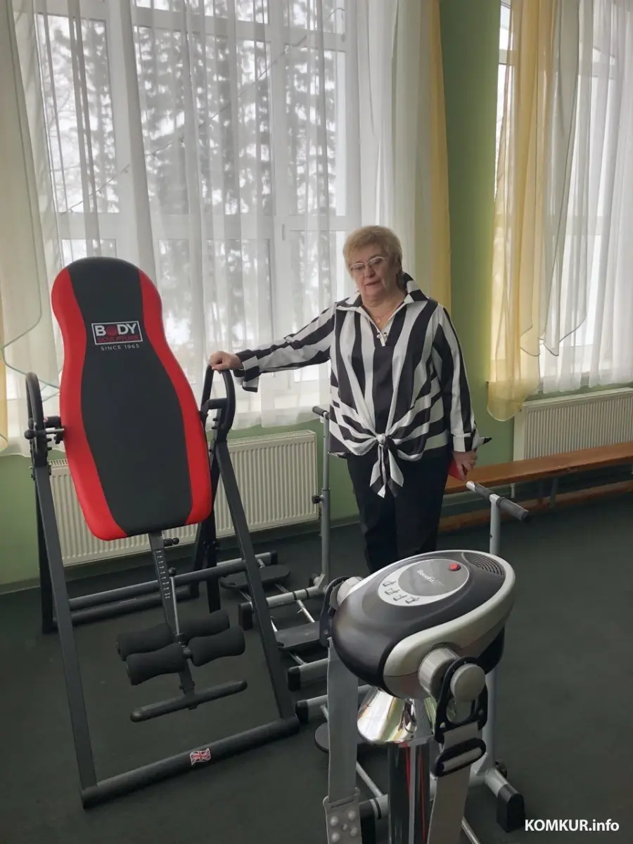 14.12.2023. Начальник санатория Ольга Всеволодовна Горшкова: «Тренажерный зал открыт для отдыхающих».