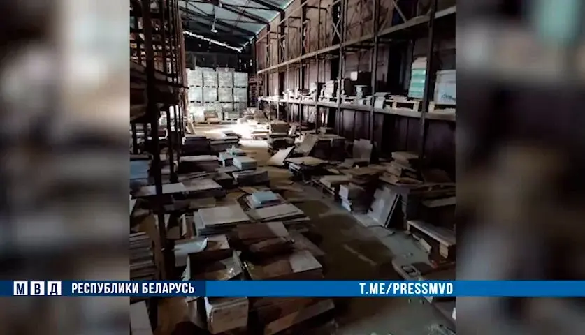 В Могилеве завскладом строительного магазина похищал и продавал товар. Фото ТК-Милиция Могилевщины.