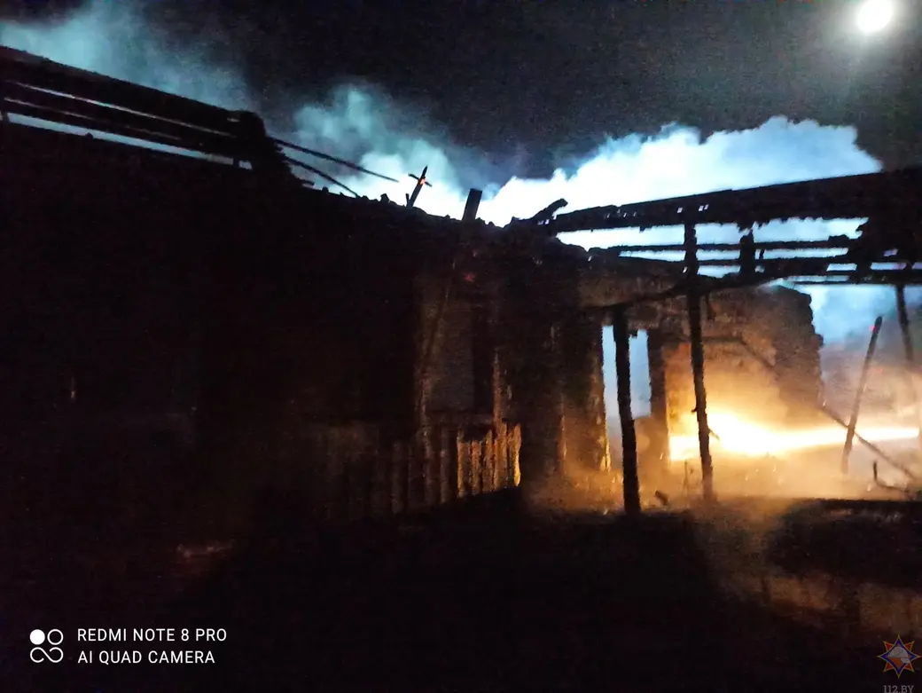 27.12.2023г. пожаре в доме в деревне Селец в Быховском районе: двое мужчин погибли. Фото МЧС