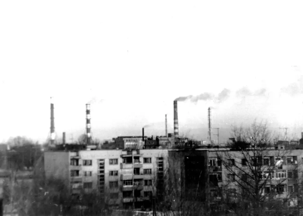 Вид Рабочего поселка Могилева. Конец 1989-го.