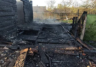 Пенсионер погиб на пожаре в Шкловском районе. Как это было (видео)