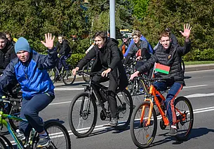 Как открывали велосезон в Бобруйске. Фотофакт