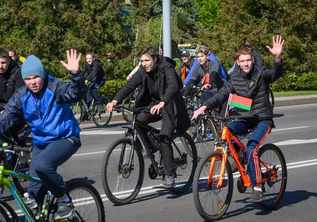 Как открывали велосезон в Бобруйске. Фотофакт