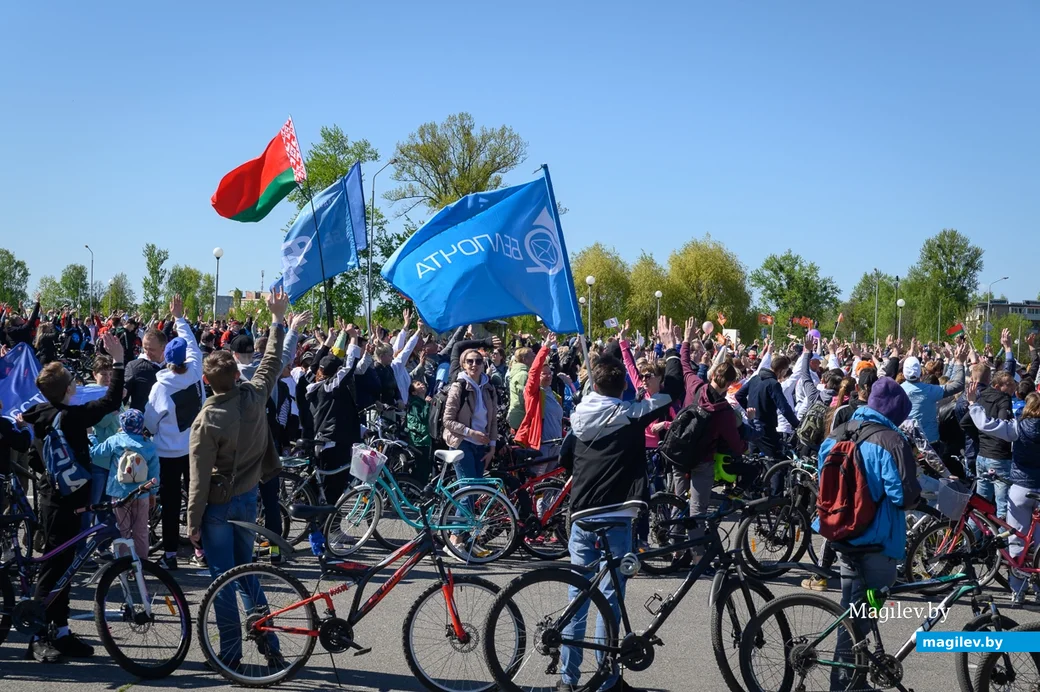 Бобруйск, 01.05.2023. Велопробег, посвященный Году мира и созидания.