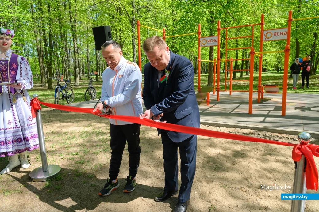 01.05.2023. Городской парк. Открытие воркаут площадки, построенной РУП «Белтелеком»