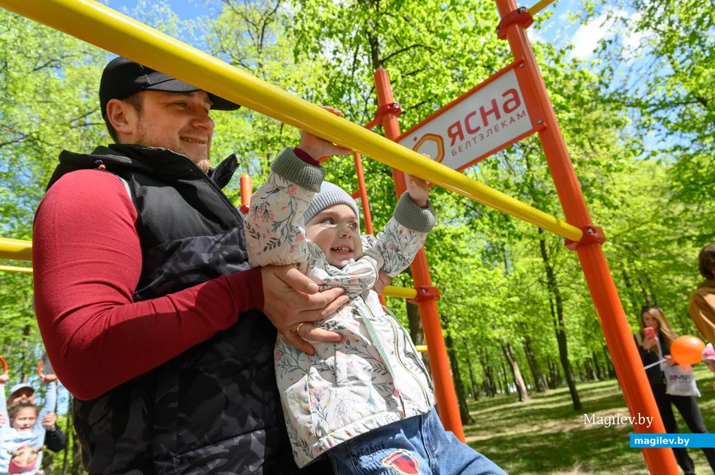 01.05.2023. Городской парк. Открытие воркаут площадки, построенной РУП «Белтелеком»