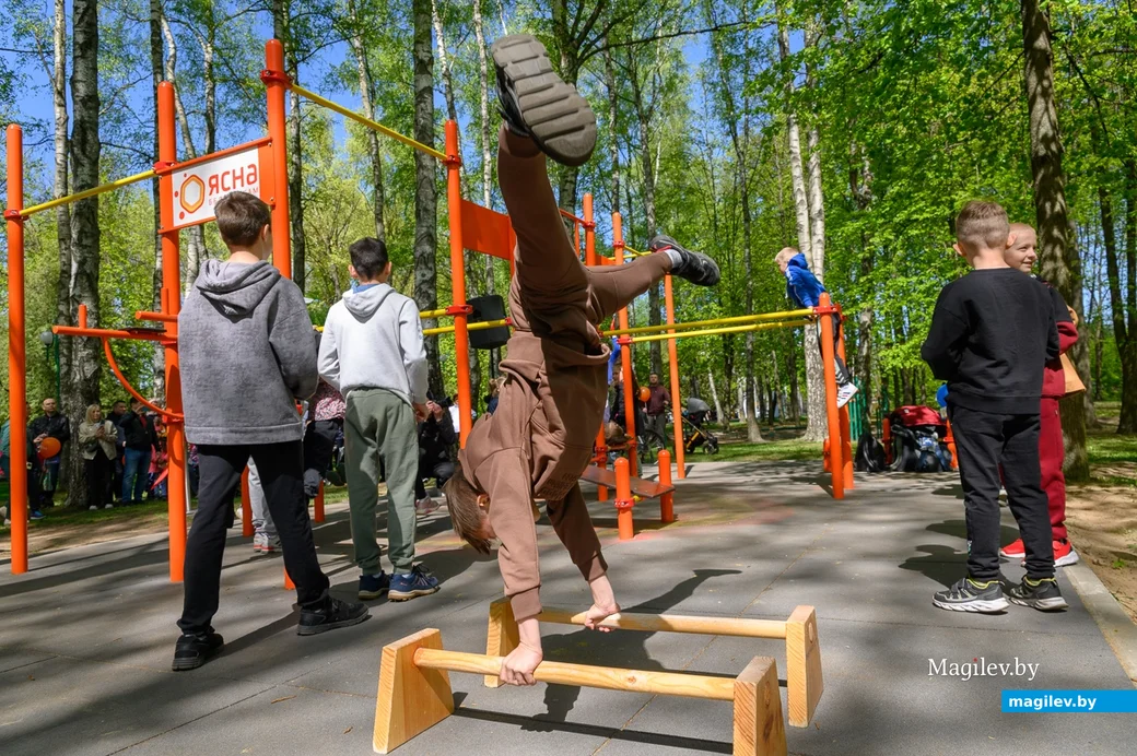 01.05.2023. Городской парк. Открытие воркаут площадки, построенной РУП «Белтелеком»