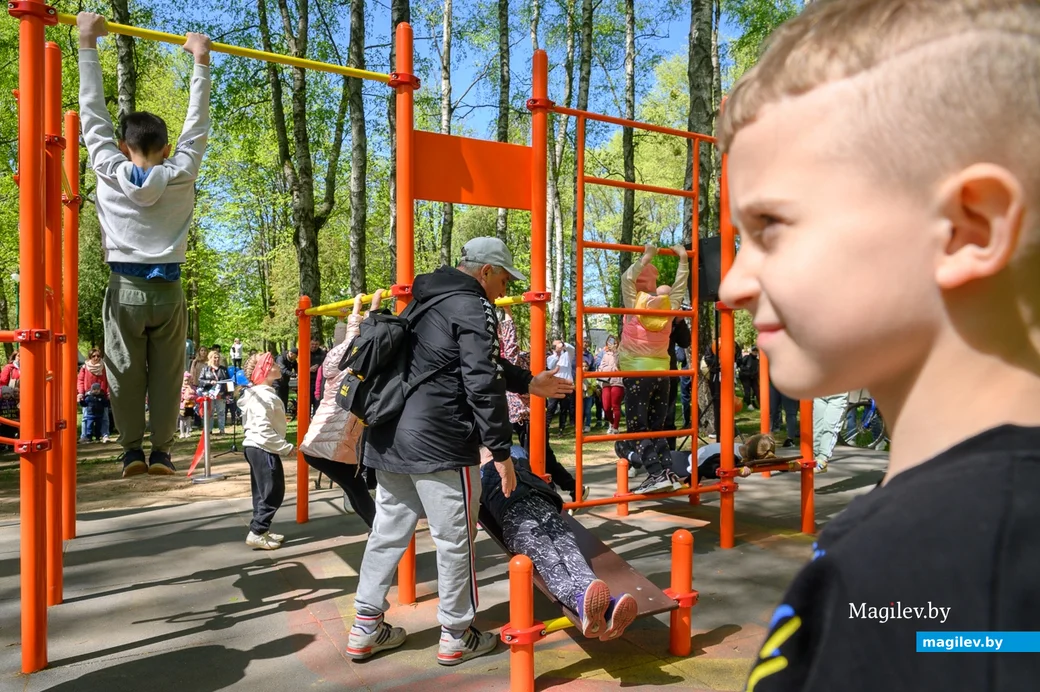 01.05.2023. Городской парк. Открытие воркаут площадки, построенной РУП «Белтелеком»