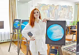 На выставке в могилевском университете красота проявила себя во всей красе