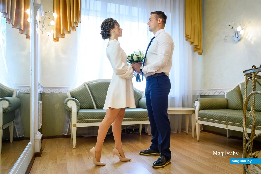05.05.2023. Отдел ЗАГС Бобруйского горисполкома. Свадебная пара. Маргарита и Вадим