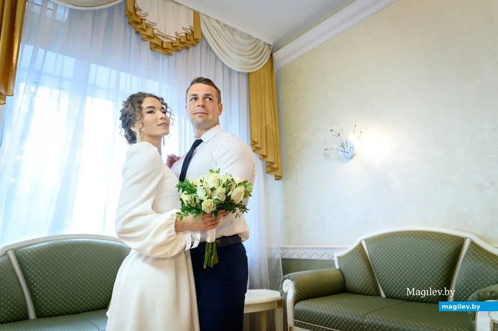 05.05.2023. Отдел ЗАГС Бобруйского горисполкома. Свадебная пара. Маргарита и Вадим