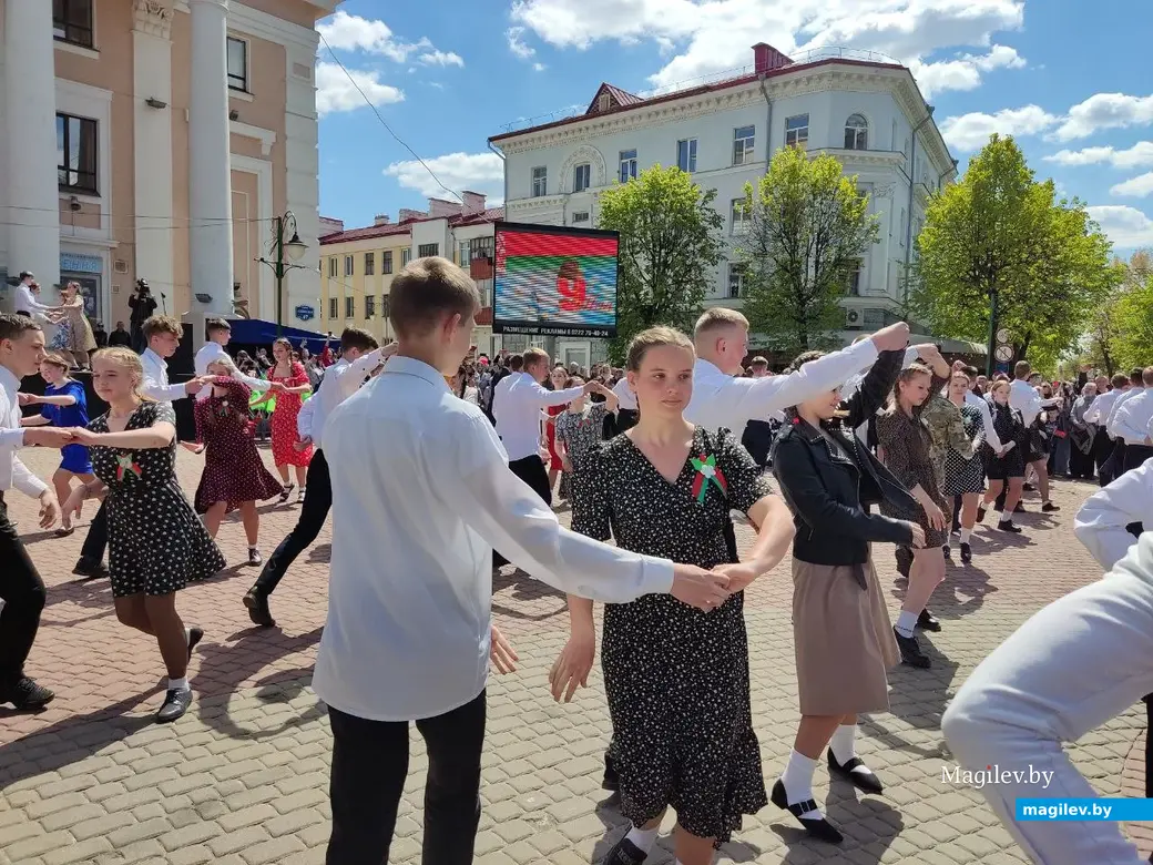 Могилев, 9 мая 2023 года. Праздничные мероприятия, посвященные Дню Победы. «Вальс Победы».