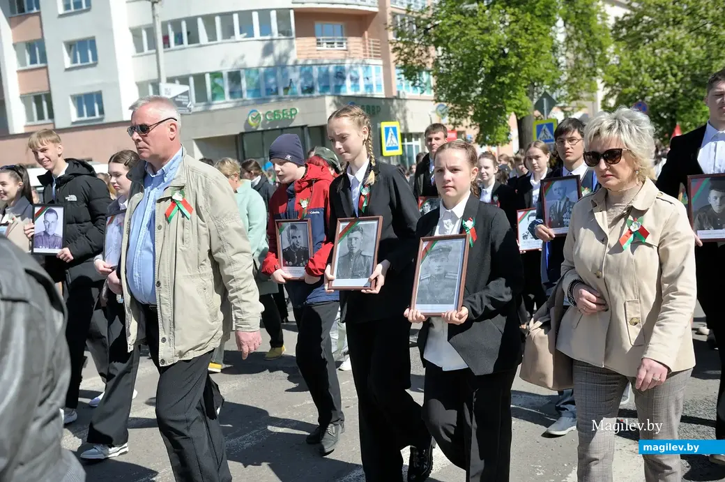 9 мая 2023 года. Бобруйск празднует День Победы. Шествие.