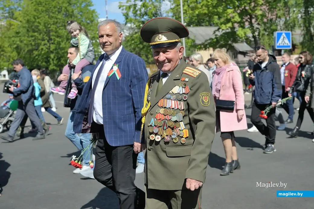 9 мая 2023 года. Бобруйск празднует День Победы. Шествие.