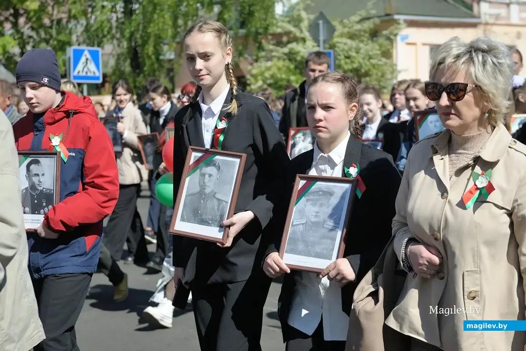 9 мая 2023 года. Бобруйск празднует День Победы. Шествие.