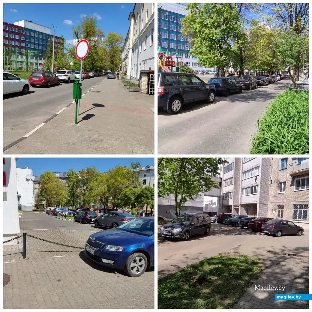 Май 2023 г. Могилев, ул. Пионерская. Коллаж обратившихся к нам могилевчан, наглядно демонстрирующий, что творится сейчас у них во дворе.