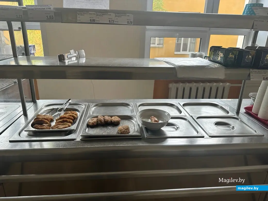 Буфет в МГУ имени А.А. Кулешова. Могилев, май 2023 г.