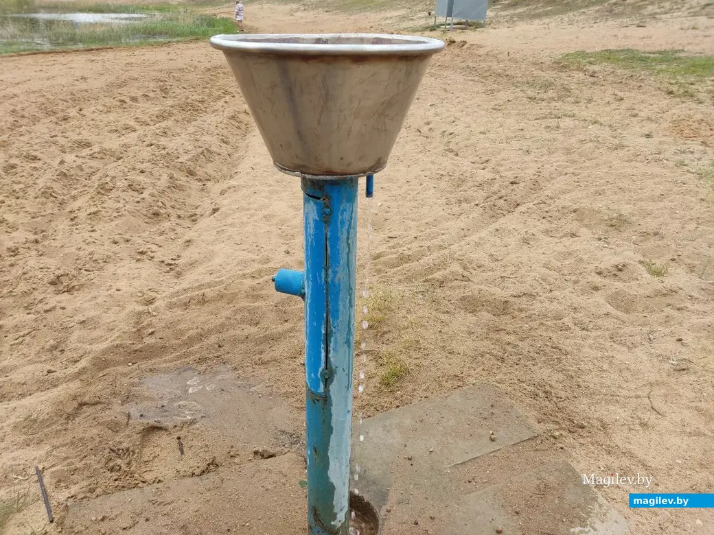 Пляж на Святом озере (Гребенеское водохранилище). Могилев, 17.05.2023 г.