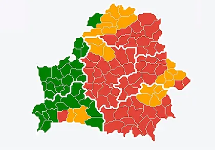 Запреты и ограничения на посещение лесов введены в 87 районах Беларуси