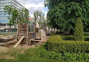 Что строят напротив главпочтамта Могилева? Фотофакт