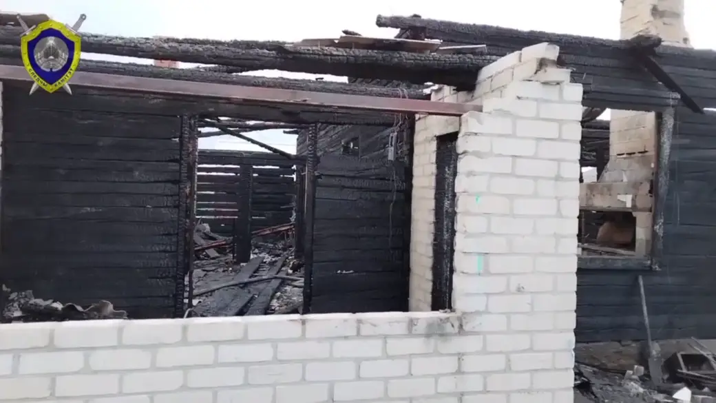 24.05.2023г В Пинском районе при пожаре погибли мать с двумя малолетними детьми. Фото: СК РБ