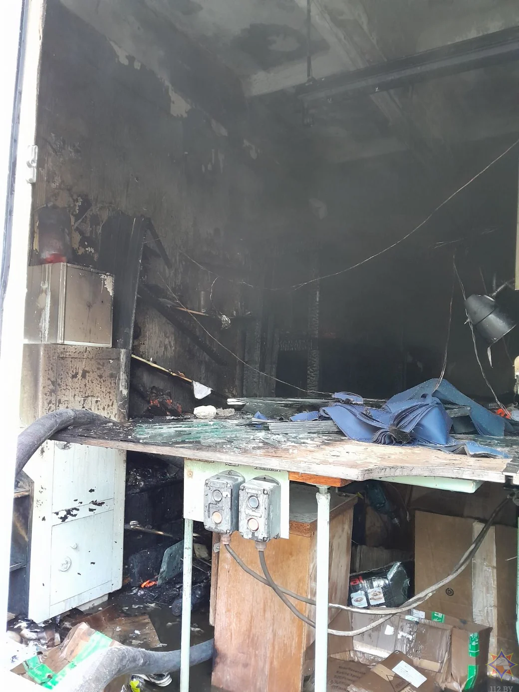 24.05. 2023г На пожаре из общежития в Могилеве эвакуированы 90 человек. Фото: МЧС