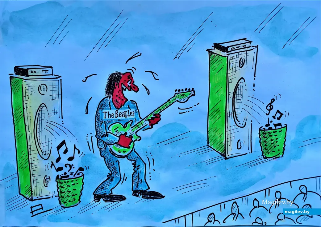 Музыкальные ветераны еще на многое способны. Хотя, увы, не все… Рисунок автора.