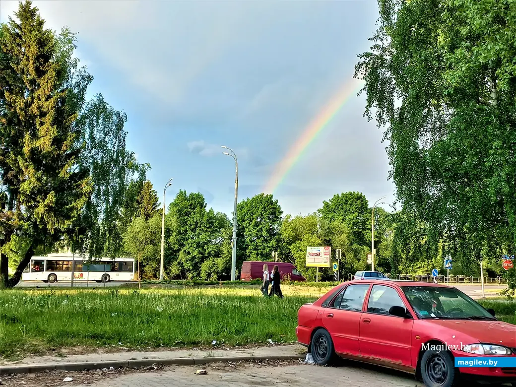 Радуга над Казимировкой. Могилев, май 2023 года.