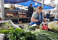 Что почем? Подсчитали, в какую сумму обойдутся овощи и ягоды для «летнего» ужина на рынке в Могилеве