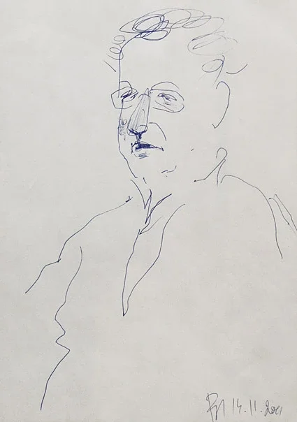 Портрет Л.Б.Гецова. Рисунок Валерия Лукка
