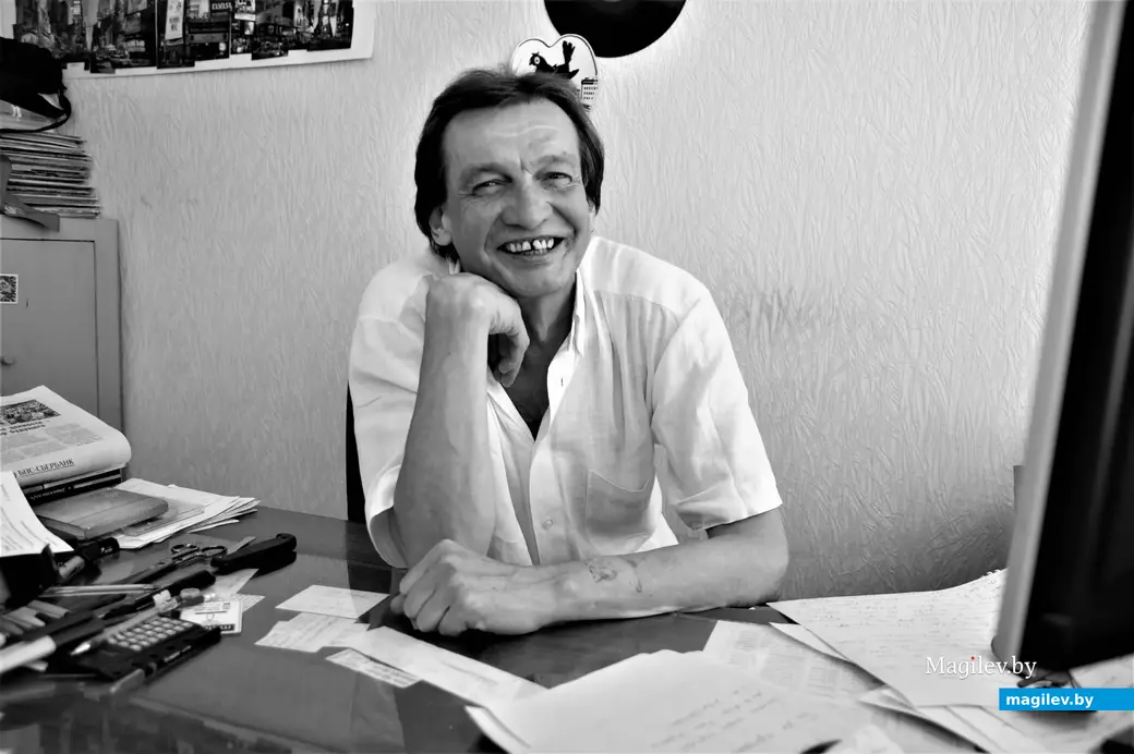 Актер Могилевского областного драматического театра Александр Пьянзин. Могилев, 2014 год.